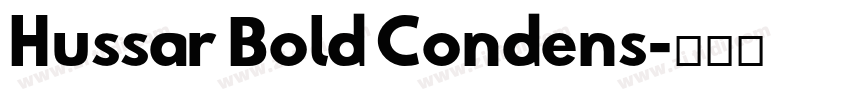 Hussar Bold Condens字体转换